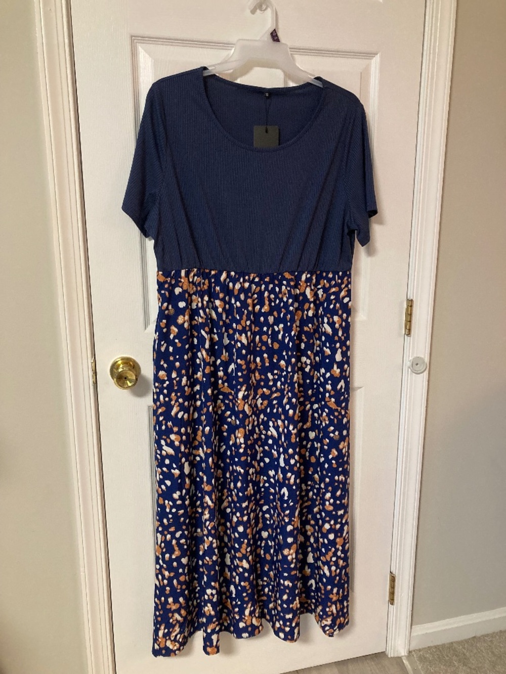 Flowy blue maxi dress
